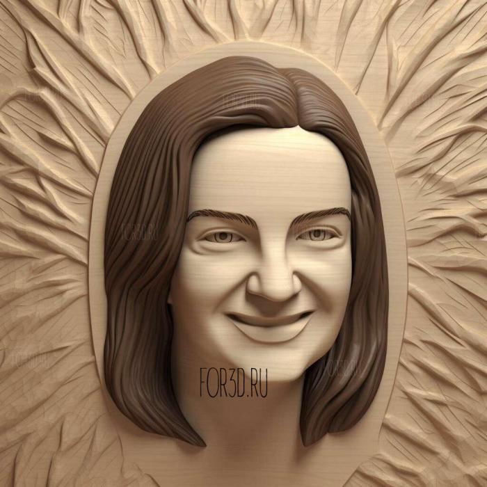 Sheryl Sandberg 2 stl model for CNC